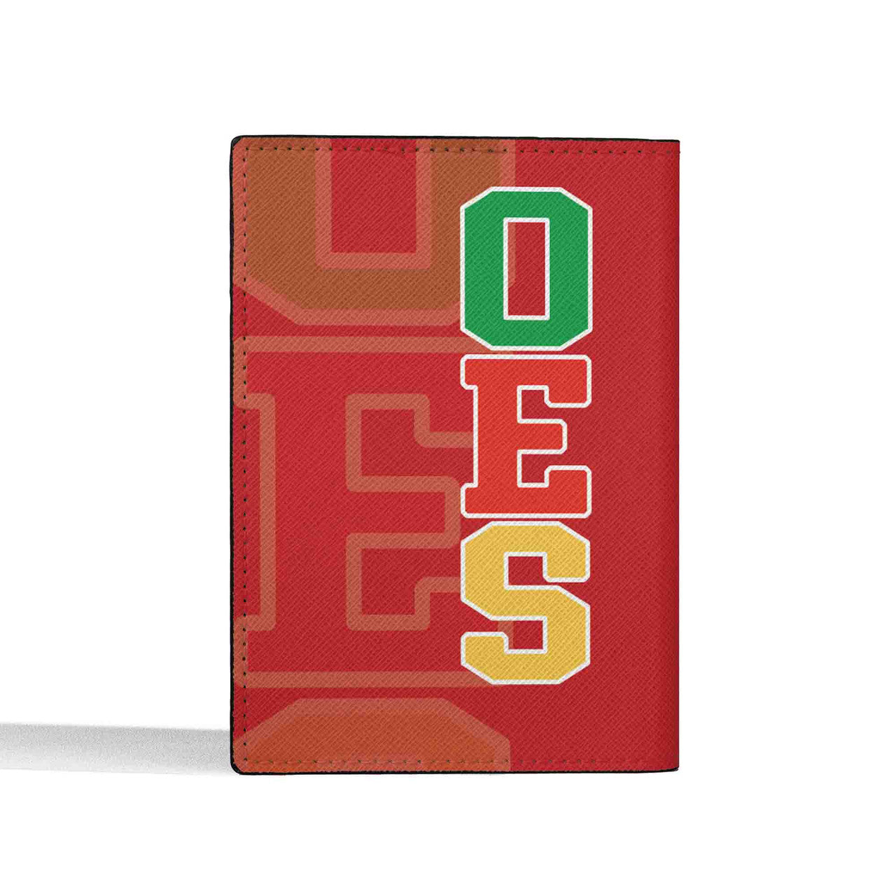Customize Name OES Order Of The Eastern Star Leather Passport Holder - FUKAMASONIC