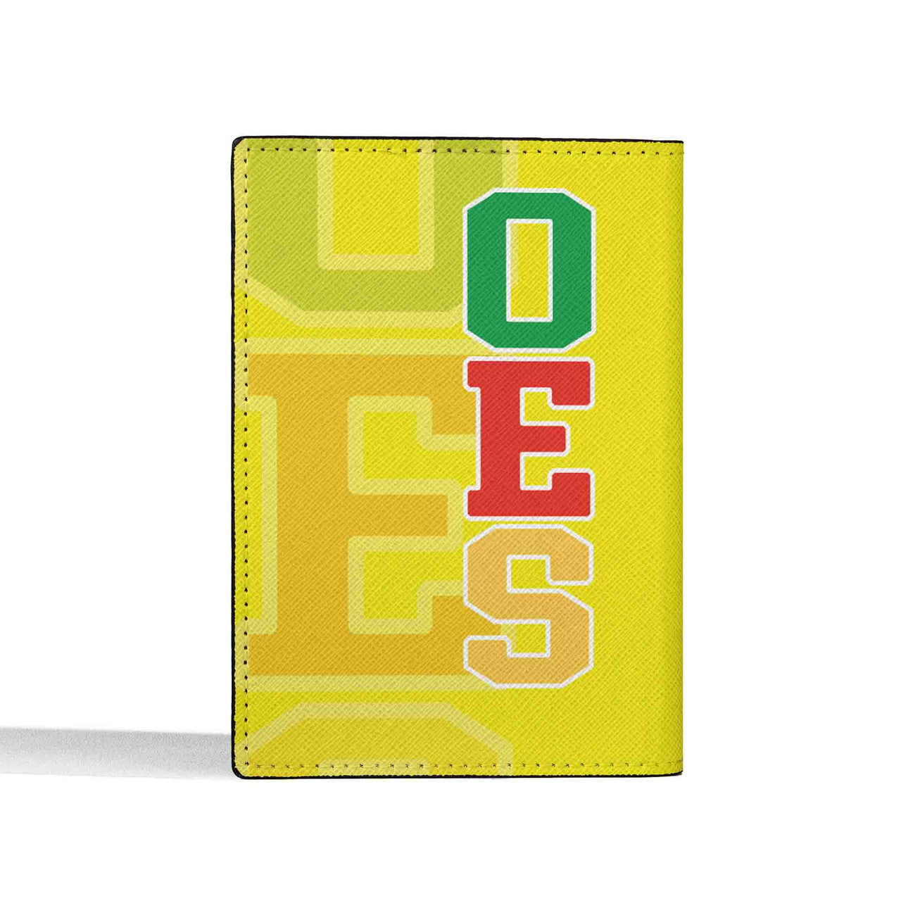 Customize Name OES Order Of The Eastern Star Leather Passport Holder - FUKAMASONIC