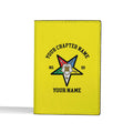 Customize Name OES Order Of The Eastern Star Leather Passport Holder - FUKAMASONIC