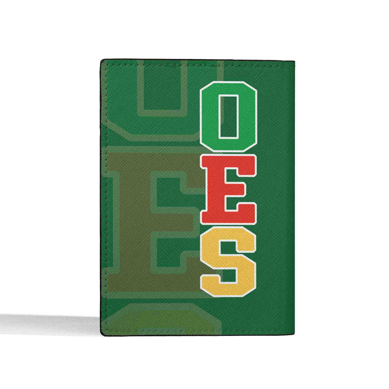 Customize Name OES Order Of The Eastern Star Leather Passport Holder - FUKAMASONIC