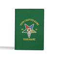 Customize Name OES Order Of The Eastern Star Leather Passport Holder - FUKAMASONIC