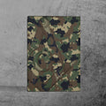 Custom Camo Freemason Masonic Symbol, Camouflage Leather Passport Holder - FUKAMASONIC