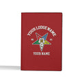 Custom Name OES Sistars Order Of The Eastern Star Leather Passport Holder - FUKAMASONIC