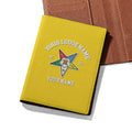 Custom Name OES Sistars Order Of The Eastern Star Leather Passport Holder - FUKAMASONIC
