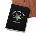 Custom Name OES Sistars Order Of The Eastern Star Leather Passport Holder - FUKAMASONIC