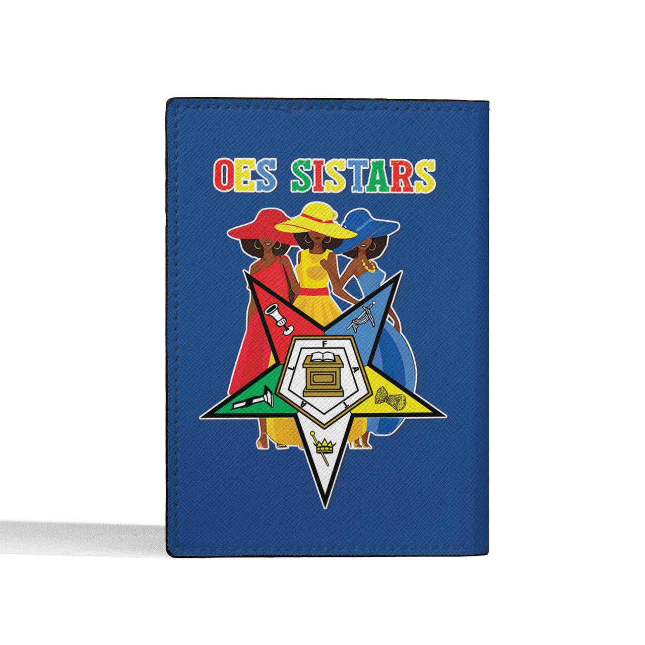 Custom Name OES Sistars Order Of The Eastern Star Leather Passport Holder - FUKAMASONIC