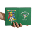 Custom Name OES Sistars Order Of The Eastern Star Leather Passport Holder - FUKAMASONIC