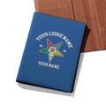 Custom Name OES Sistars Order Of The Eastern Star Leather Passport Holder - FUKAMASONIC