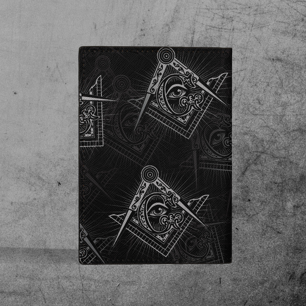 Customize Name Lodge Name Freemasonry Masonic Leather Passport Holder - FUKAMASONIC