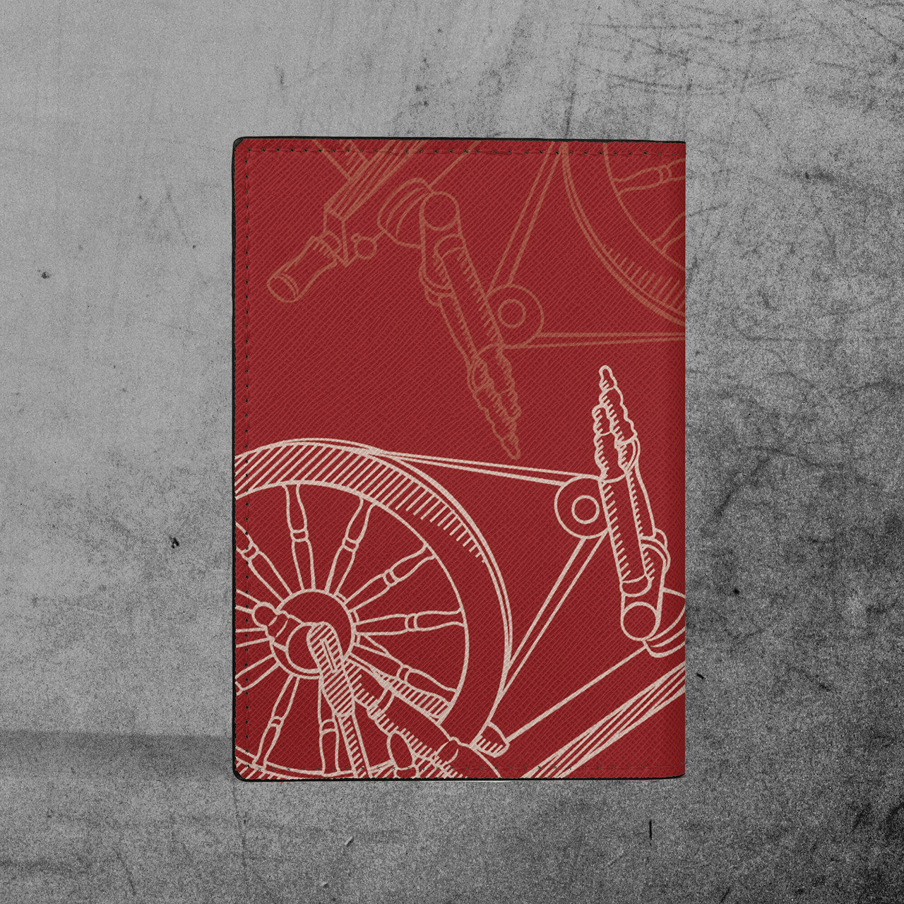 Custom Name Court Heroines of Jericho HOJ Leather Passport Holder - FUKAMASONIC