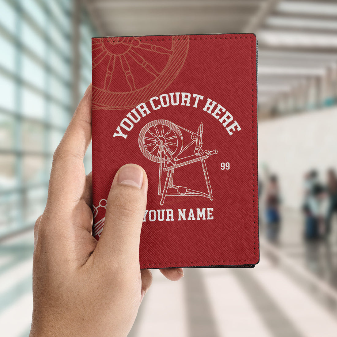 Custom Name Court Heroines of Jericho HOJ Leather Passport Holder