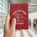 Custom Name Court Heroines of Jericho HOJ Leather Passport Holder