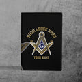 Custom Name Logde Name Masonic Freemasonry Leather Passport Holder - FUKAMASONIC
