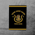 Custom Name Daughters of Ancient Egyptian D.O.I Fraternity Masonic Leather Passport Holder - FUKAMASONIC