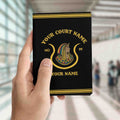 Custom Name Daughters of Ancient Egyptian D.O.I Fraternity Masonic Leather Passport Holder