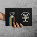 Custom Name Chapter Name Order of the Eastern Star Sistar Leather Passport Holder - FUKAMASONIC