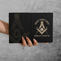 Customize Lodge Name and Number Rose Gold Freemason Leather Passport Holder - FUKAMASONIC