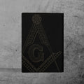 Customize Lodge Name and Number Rose Gold Freemason Leather Passport Holder - FUKAMASONIC