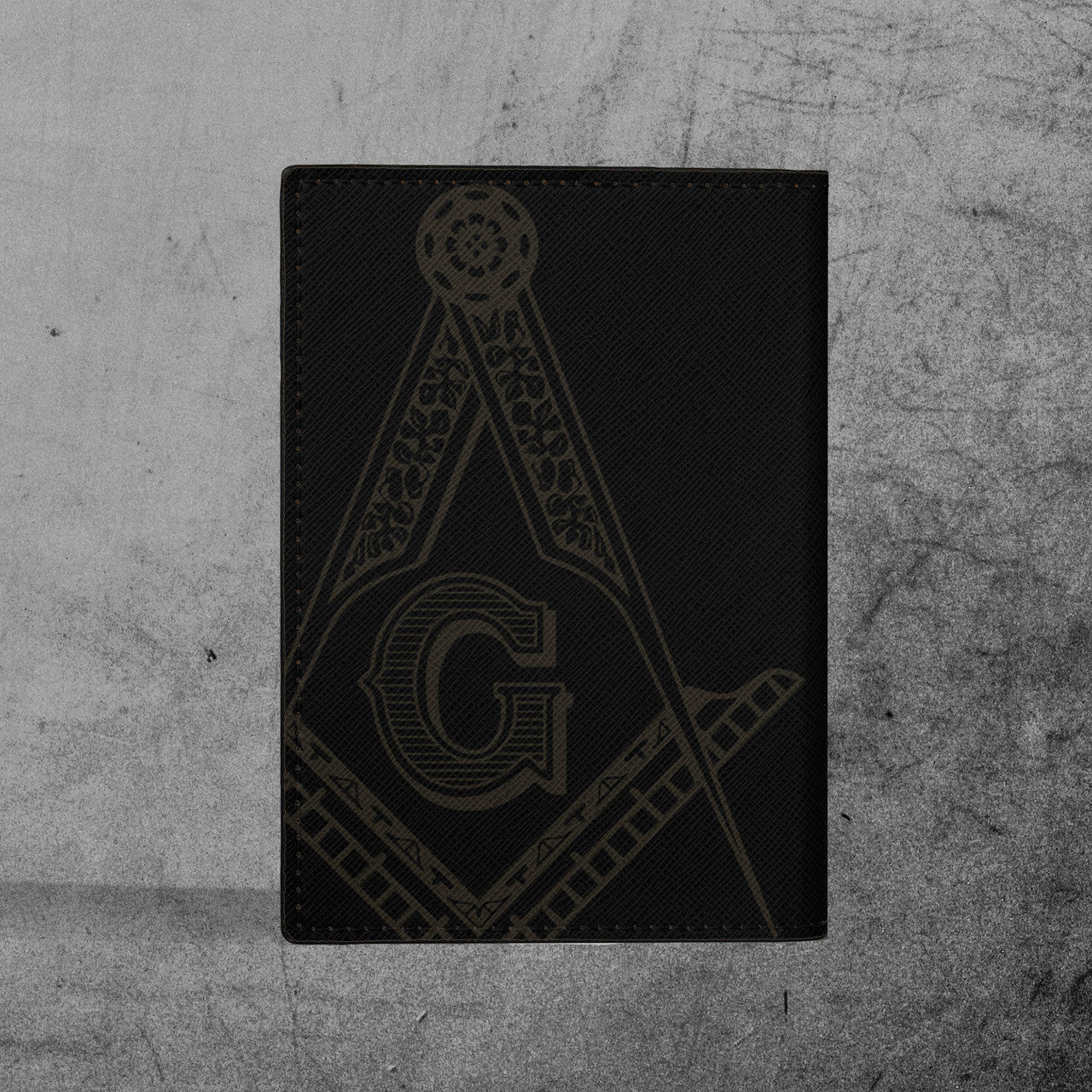 Customize Lodge Name and Number Rose Gold Freemason Leather Passport Holder - FUKAMASONIC