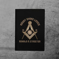Customize Lodge Name and Number Rose Gold Freemason Leather Passport Holder - FUKAMASONIC
