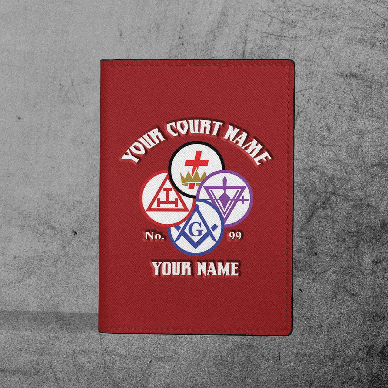 York Rite Mason Freemasonry Passport Holder - FUKAMASONIC