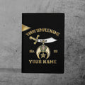 Custom Your Temple and Name Noble Shriners Leather Passport Holder - FUKAMASONIC