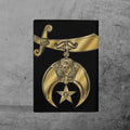 Custom Your Temple and Name Noble Shriners Leather Passport Holder - FUKAMASONIC
