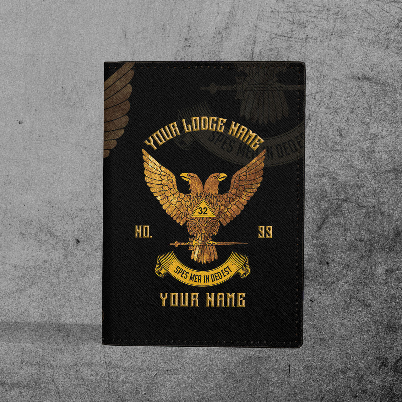 Scottish Rite 32 Mason Passport Holder - FUKAMASONIC