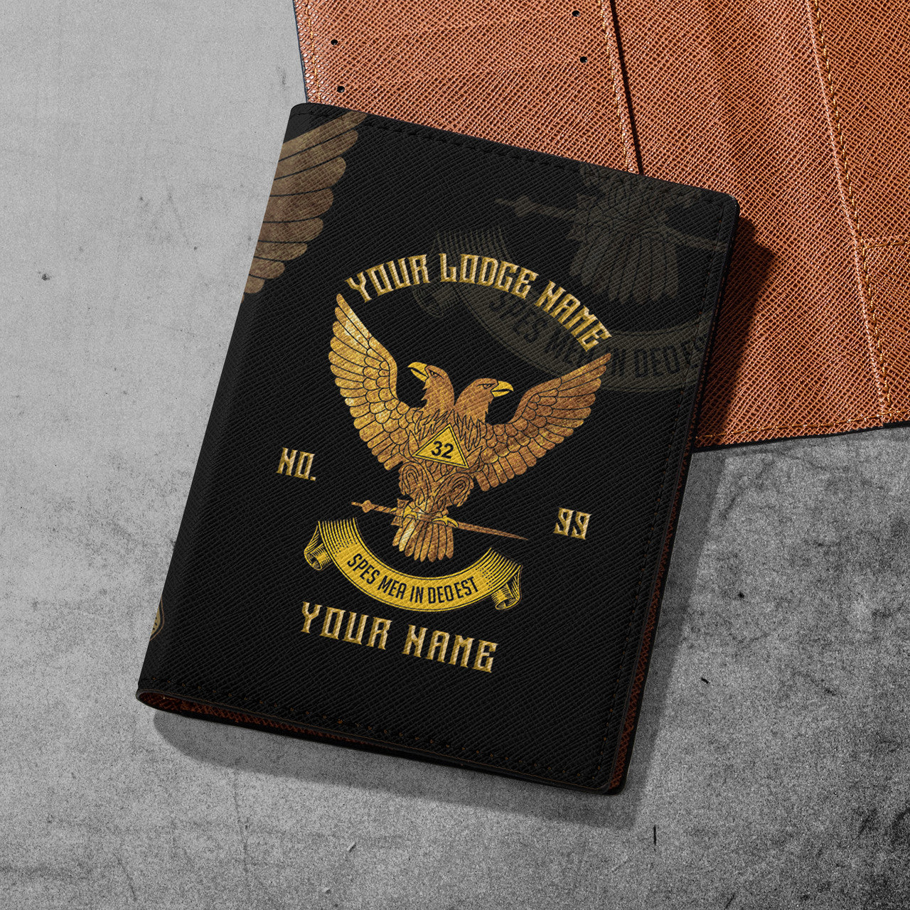 Scottish Rite 32 Mason Passport Holder - FUKAMASONIC