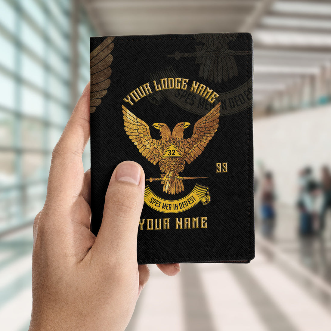 Scottish Rite 32 Mason Passport Holder