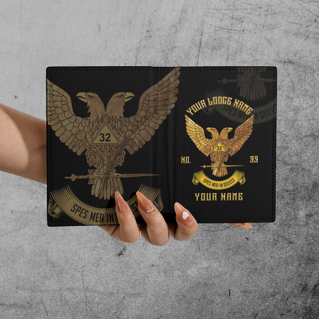 Scottish Rite 32 Mason Passport Holder - FUKAMASONIC