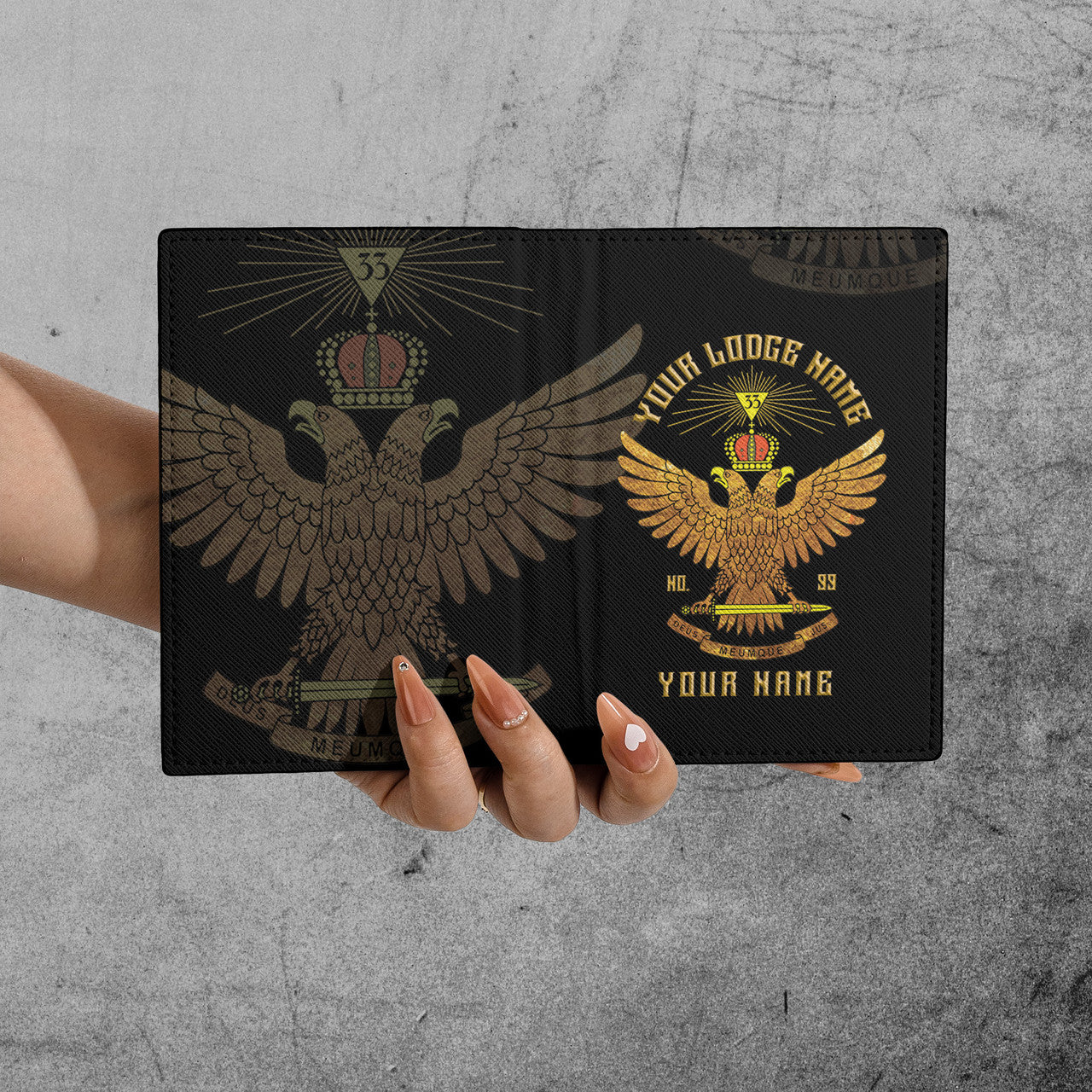 Scottish Rite 33 Degree Masonry Passport Holder - FUKAMASONIC