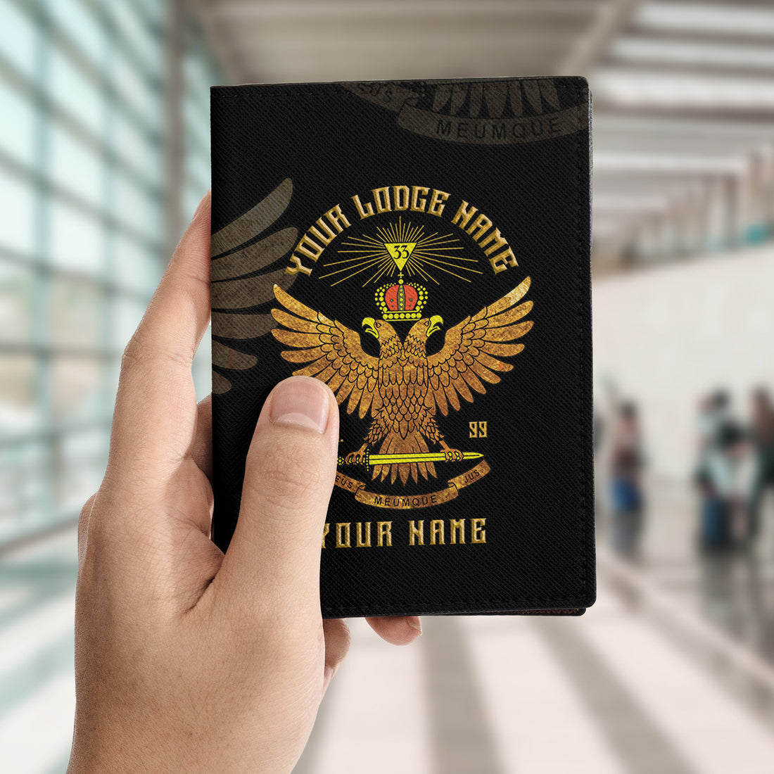 Scottish Rite 33 Degree Masonry Passport Holder