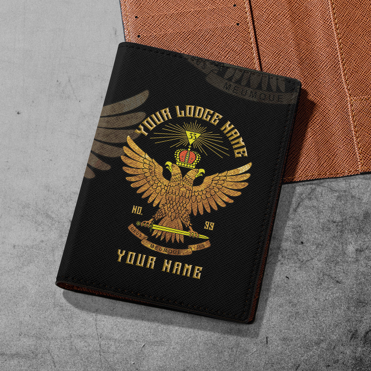 Scottish Rite 33 Degree Masonry Passport Holder - FUKAMASONIC