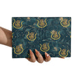Blue Teal Floral Freemason Masonic Daughters Ancient Egypt Passport Holder - FUKAMASONIC