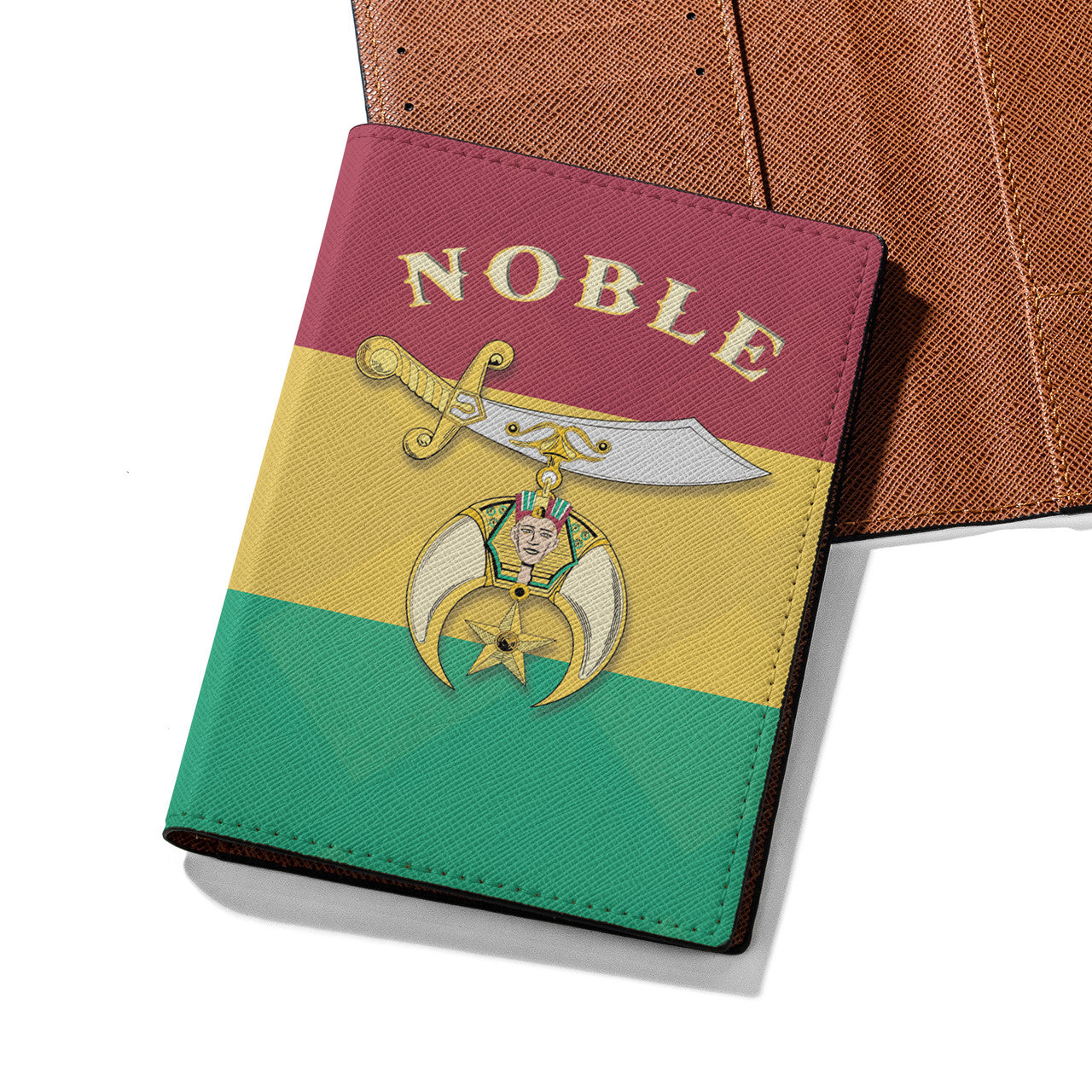 Noble of Mystic Shrine Color Shriners Passport Holder - FUKAMASONIC