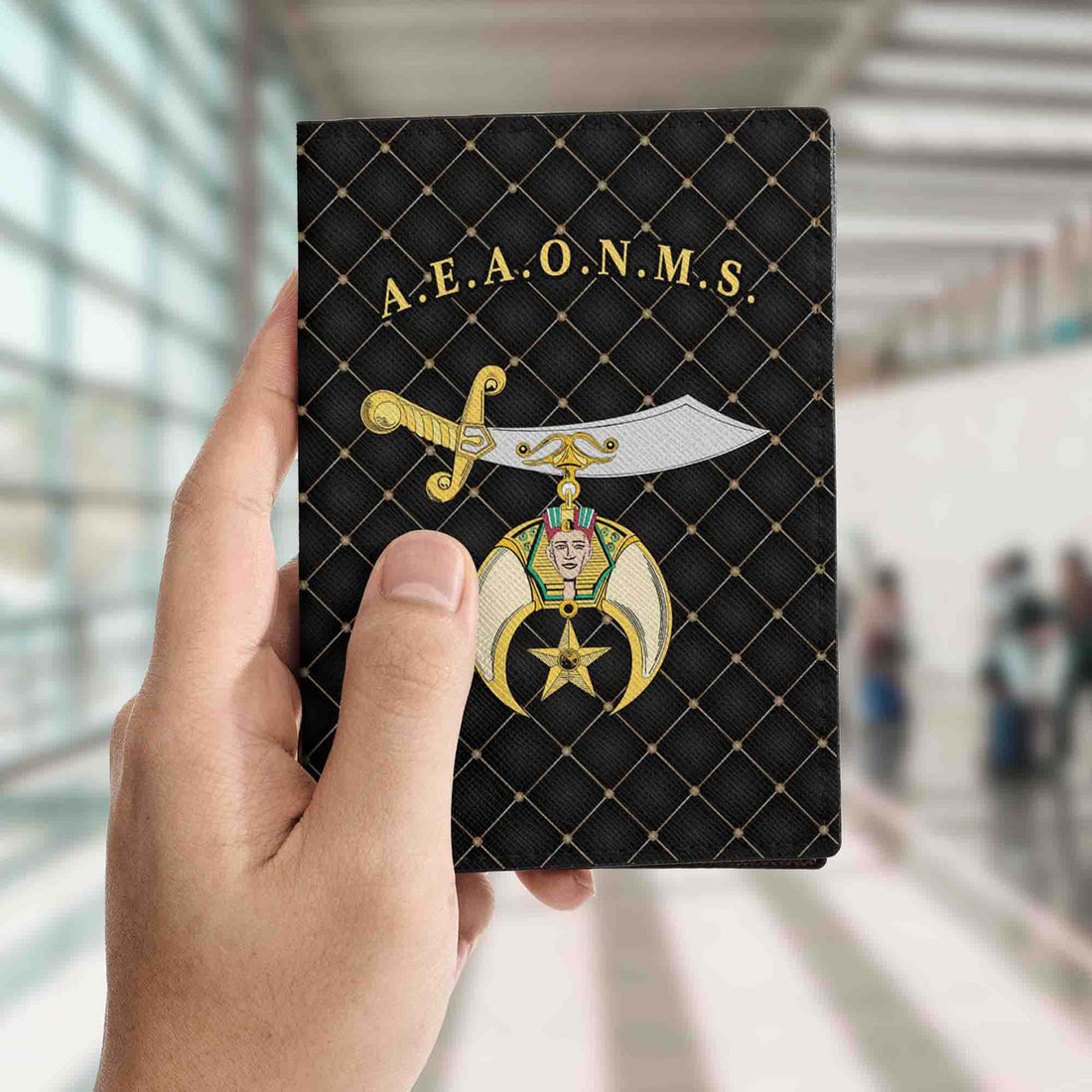 Ancient Egypt Nobles Mystic Shriners Passport Holder