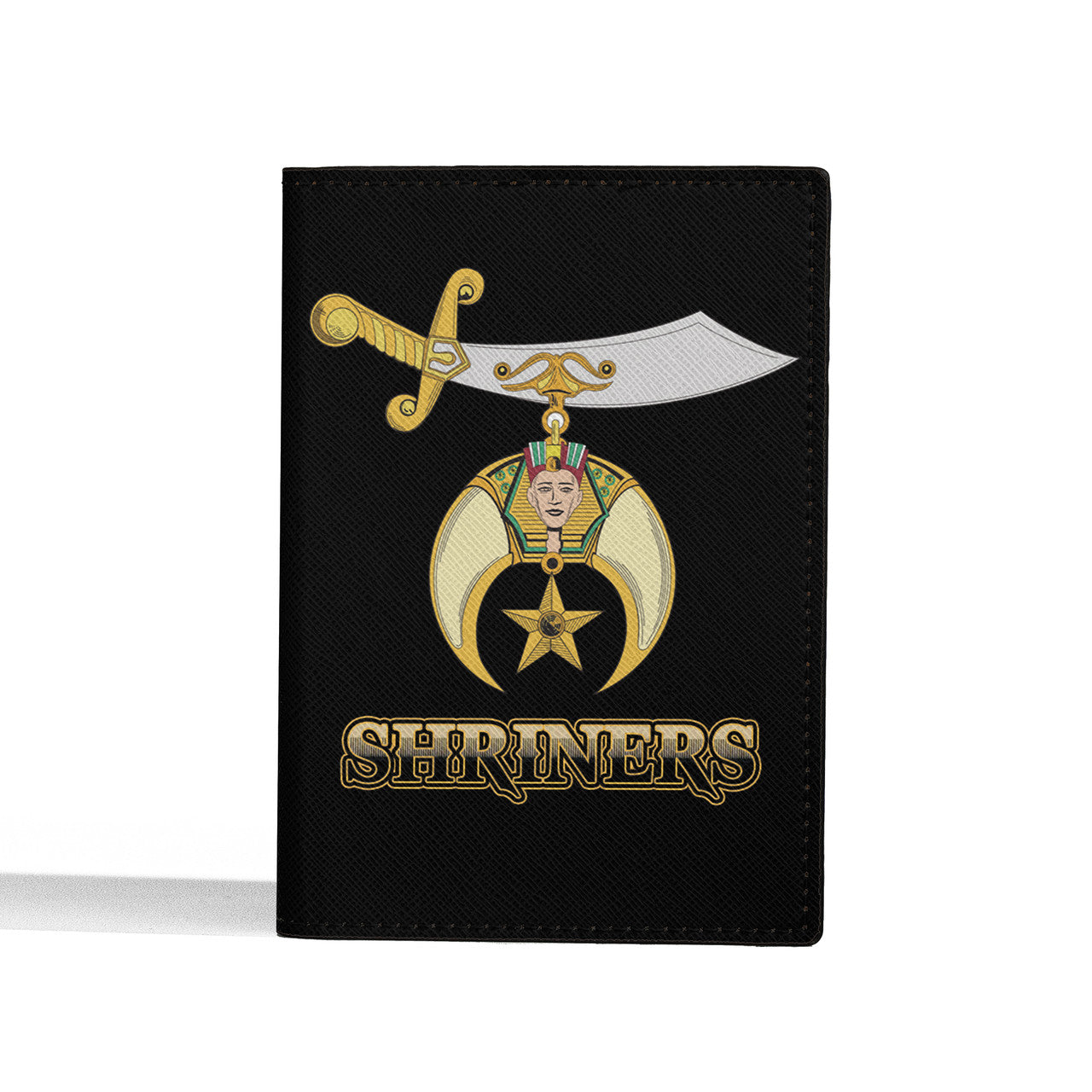 Noble Shriners Grunge Pharaoh Skeleton Passport Holder - FUKAMASONIC