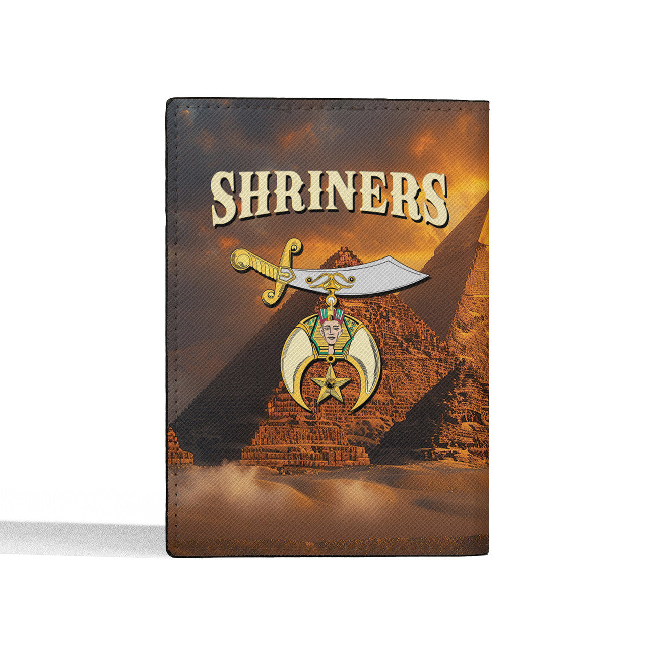 Noble Shriners Mystic Egypt Pyramid Passport Holder - FUKAMASONIC