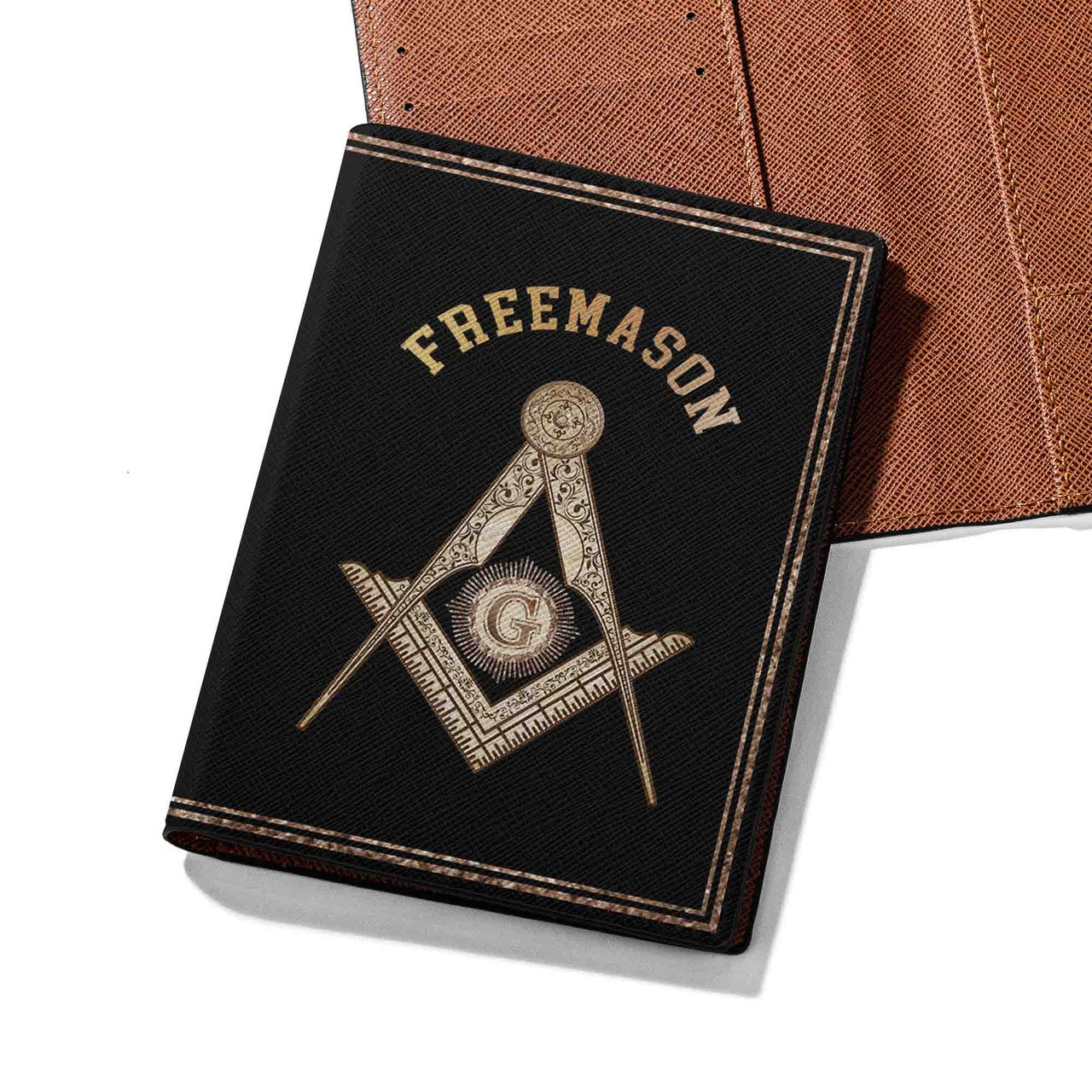 Aesthetic Freemason Masonic Grunge Passport Holder - FUKAMASONIC