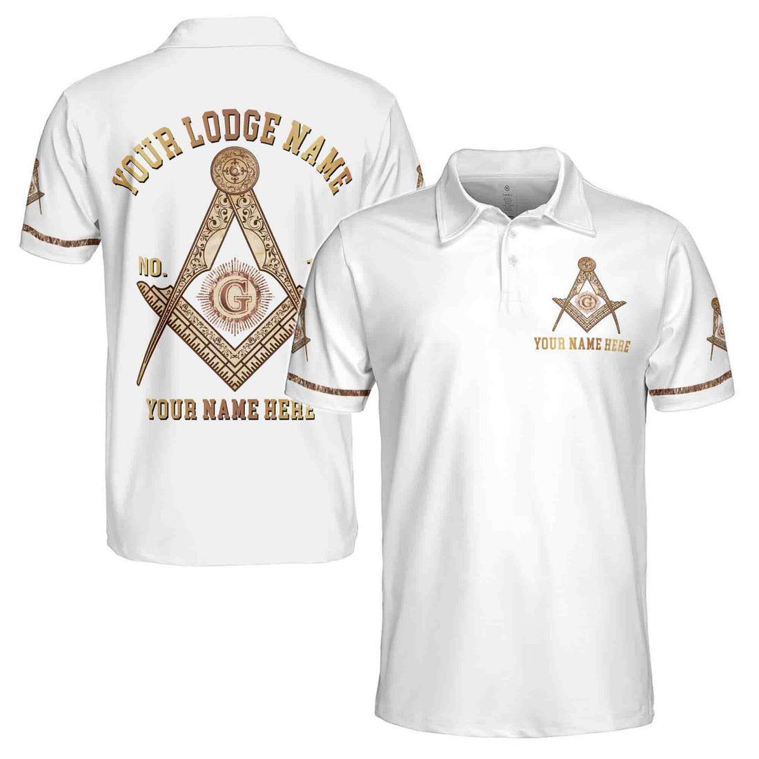 Customize Name, Lodge Name and Number Mason Freemasonry 3D All Over Print Polo Shirt Size S-5XL