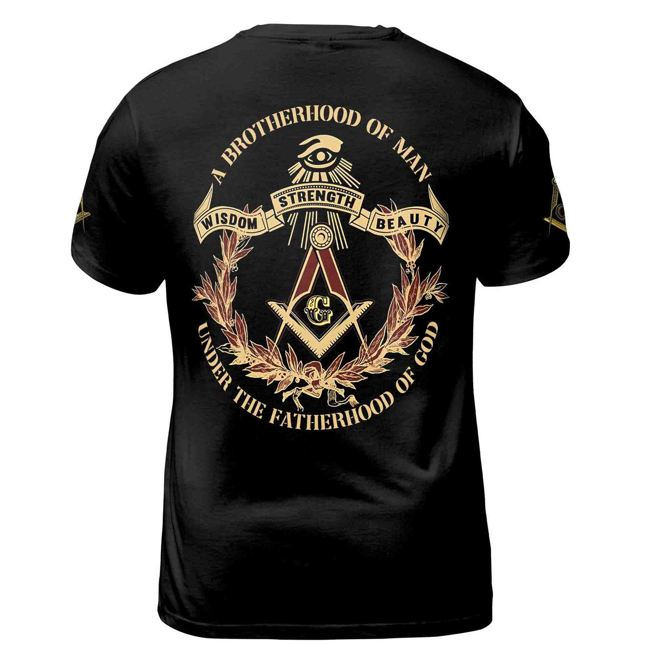 Customize Name Number Lodge Masonic Freemasonary 3D T-shirt S-5XL - FUKAMASONIC