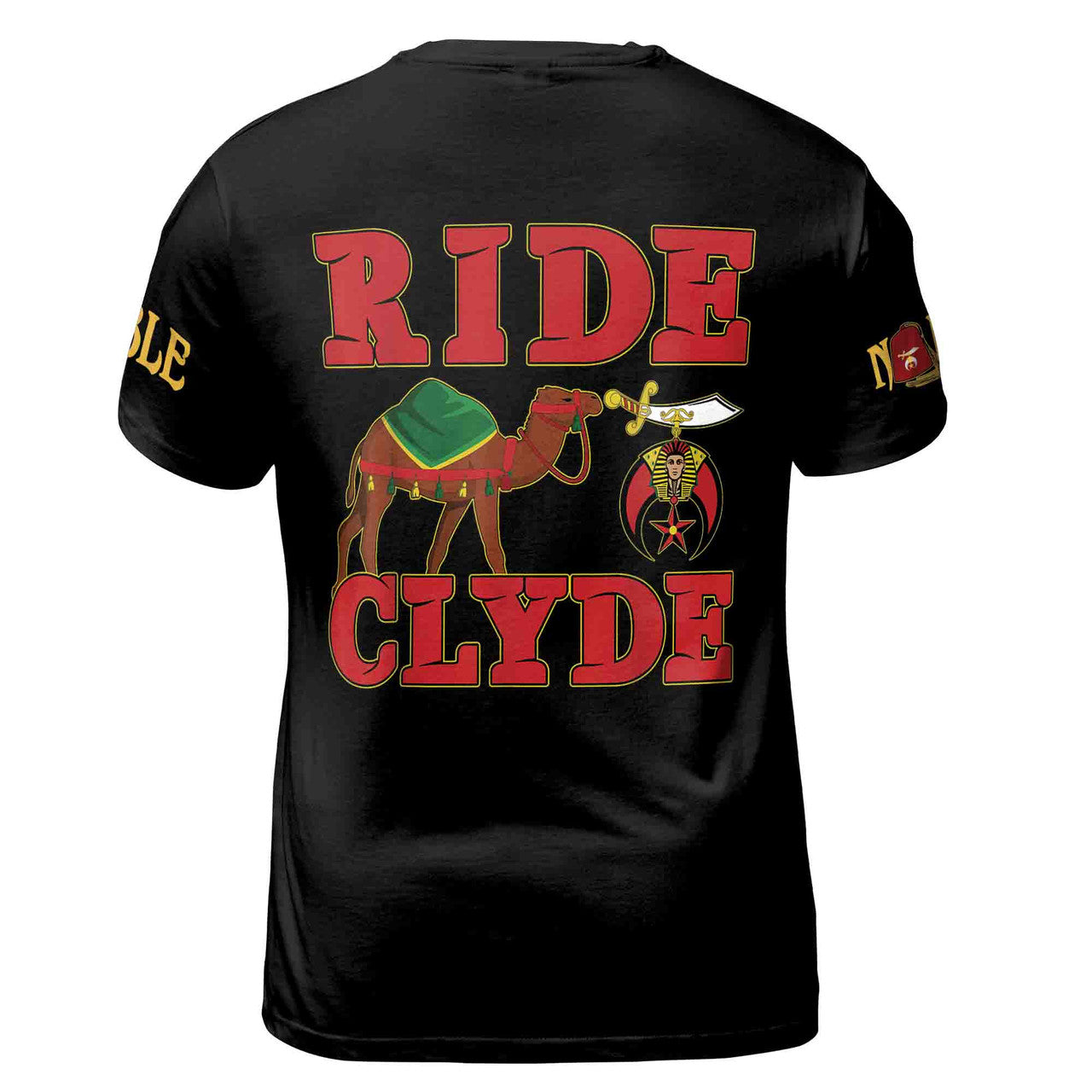 Custom Your Name, Temple Noble Shriners Ride Clyde Came 3D T-shirt Size S-5XL - FUKAMASONIC