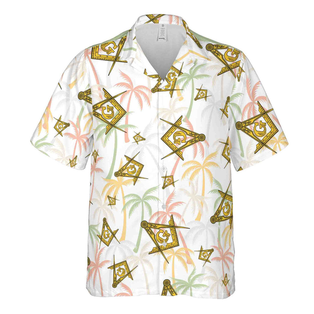 Custom Masonic Master Mason Tropical Summer Pattern Hawaiian Shirt S-5XL - FUKAMASONIC