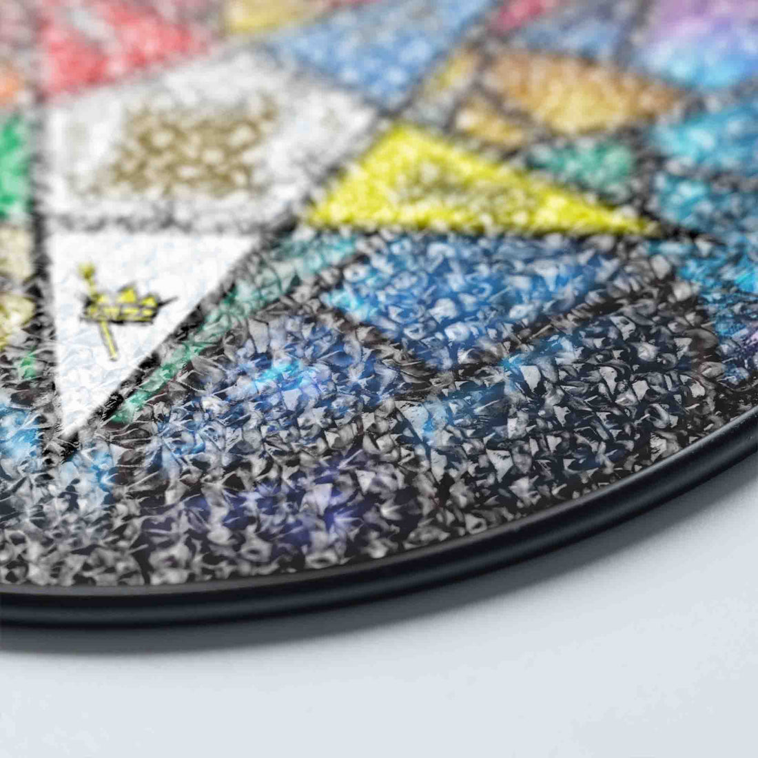 OES Mosaic Pattern Masonic Chapter Colorful Stained Glass Suncatcher