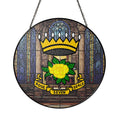 Rose of Seven Seals Throne Room Masonic Glass Suncatcher
