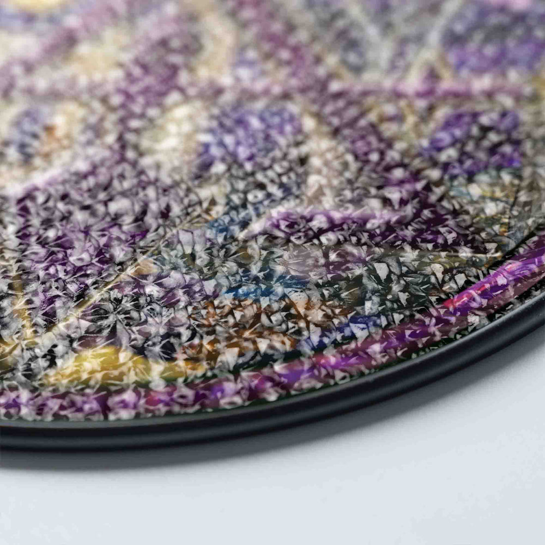 Night Structure Cryptic Council Symbol Yellow Purple Suncatcher