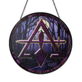 Moon Night Forest Cryptic Council Symbol Purple Glass Suncatcher