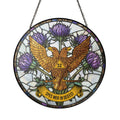 Thistle Wings Up Scottish Rite 32nd Masonic Glass Suncatcher