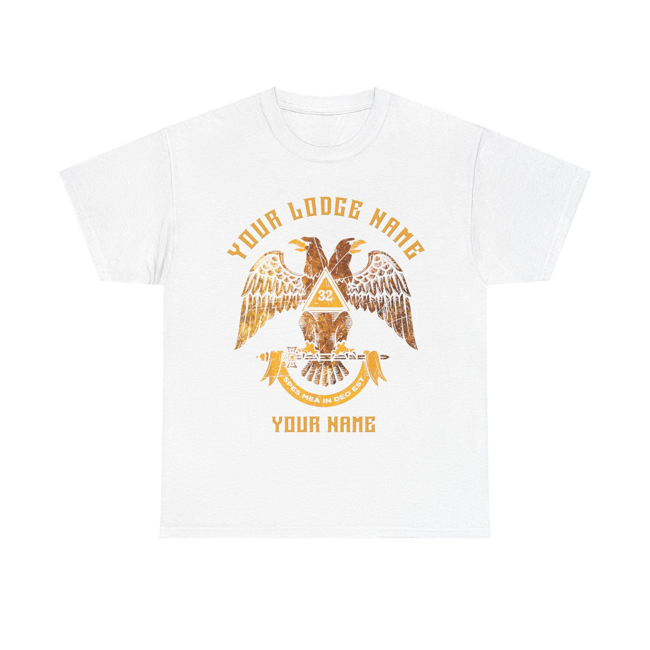 Custom Scottish Rite 32 Degree Emblem Masonic Unisex T-Shirt S-5XL - FUKAMASONIC